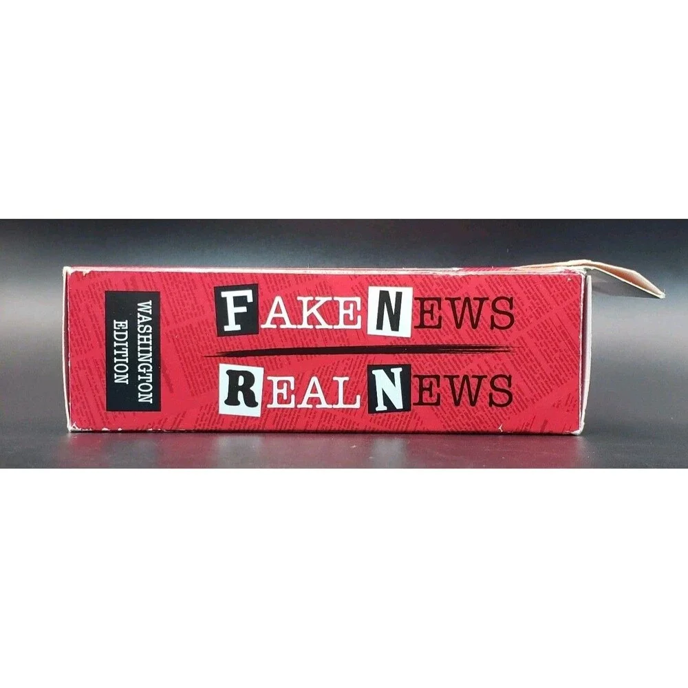 Fake News Real News Card Game Washington Edition Shelf Wear Cards Sealed